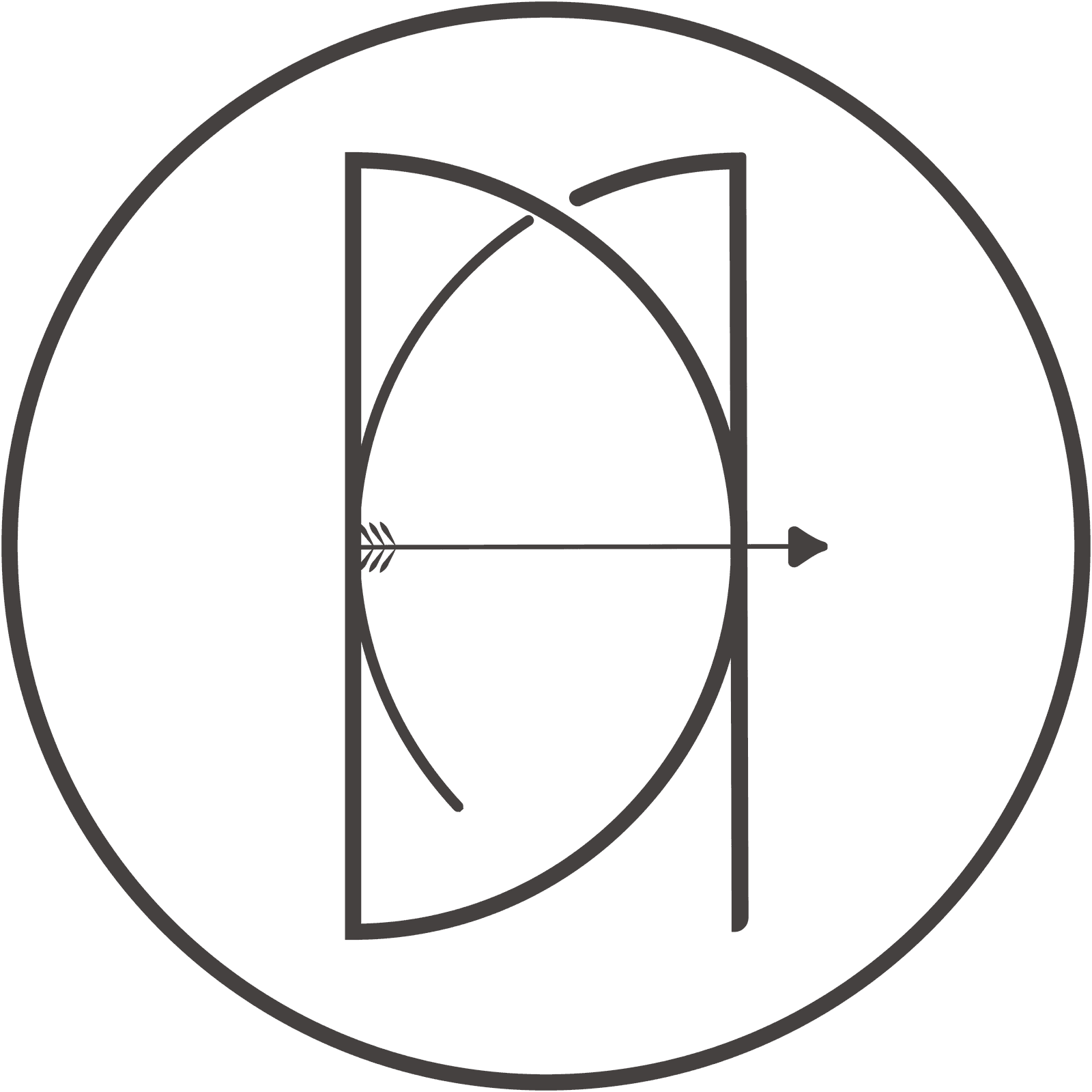 Bow & Arrow logo — Ink